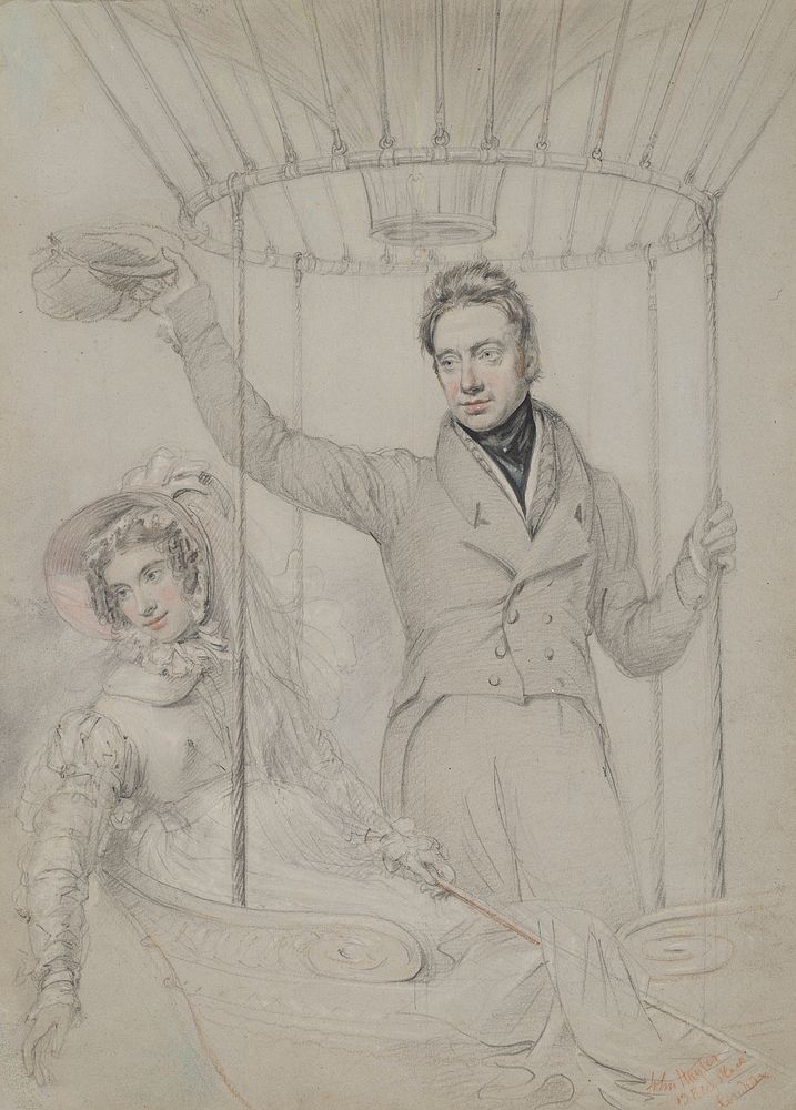 George Graham and His Wife, Margaret, Making a Balloon Ascent, London, 1823