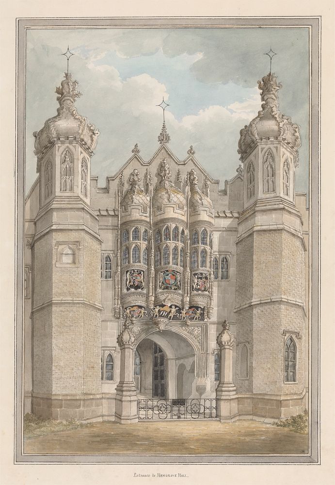 The Entrance to Hengrave Hall, 1819