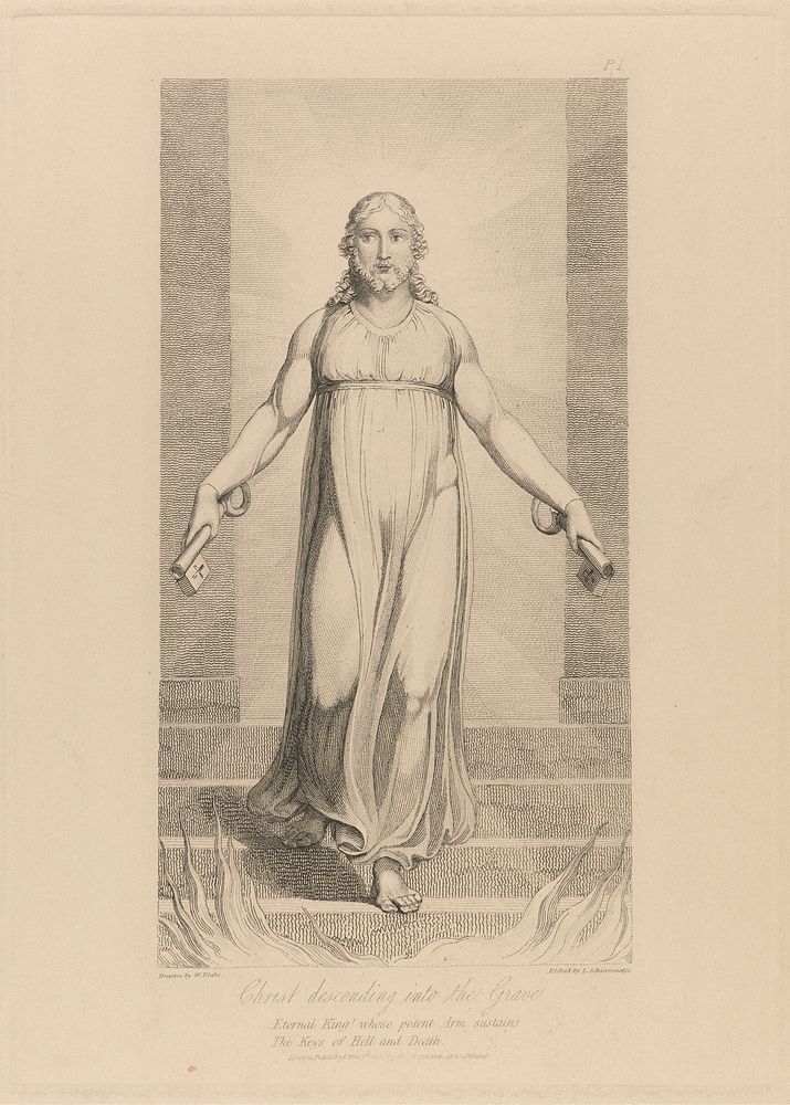 Christ Descending into the Grave by William Blake