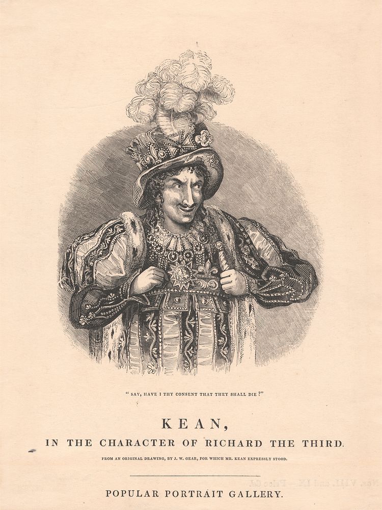 Kean, in the Character of Richard III