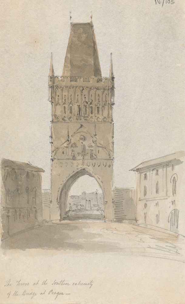 Powder Tower, One of the Original City Gates into the City of Prague by Sir Robert Smirke the younger