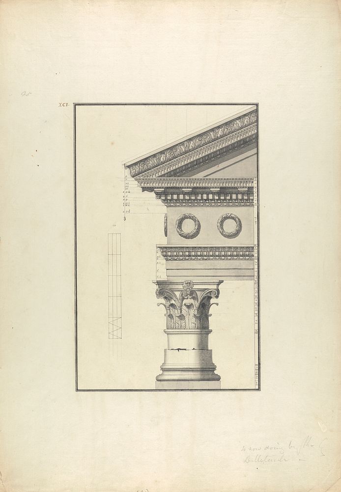 Details of a Corinthian Order from a Temple at Cnidus by Giovanni Battista Borra
