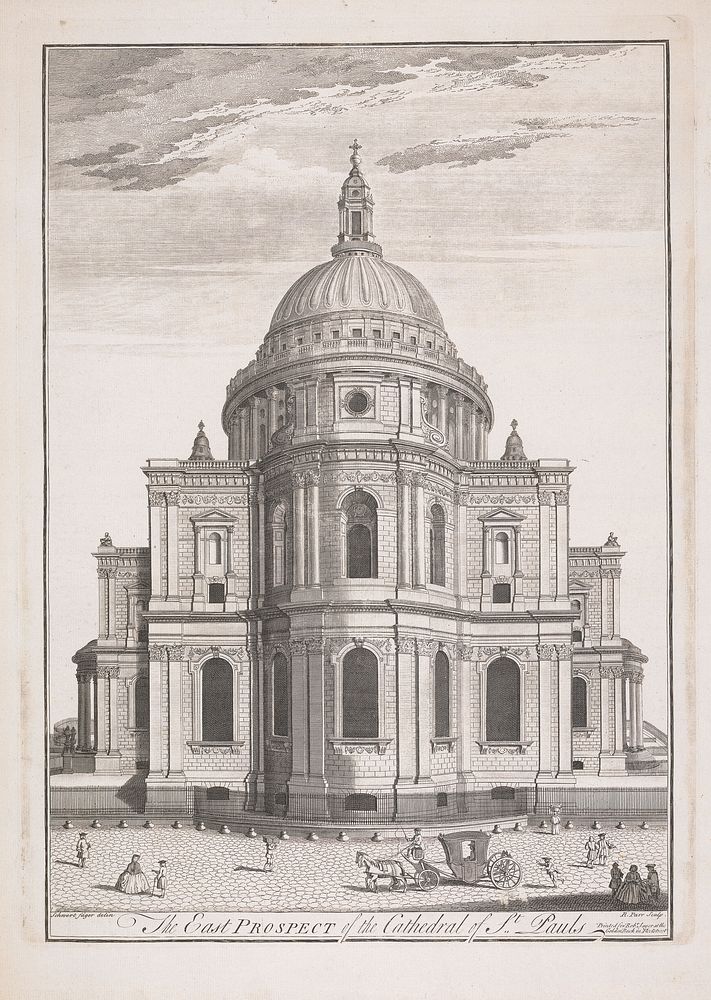 East Prospect Cathedral St. Pauls Free Photo rawpixel