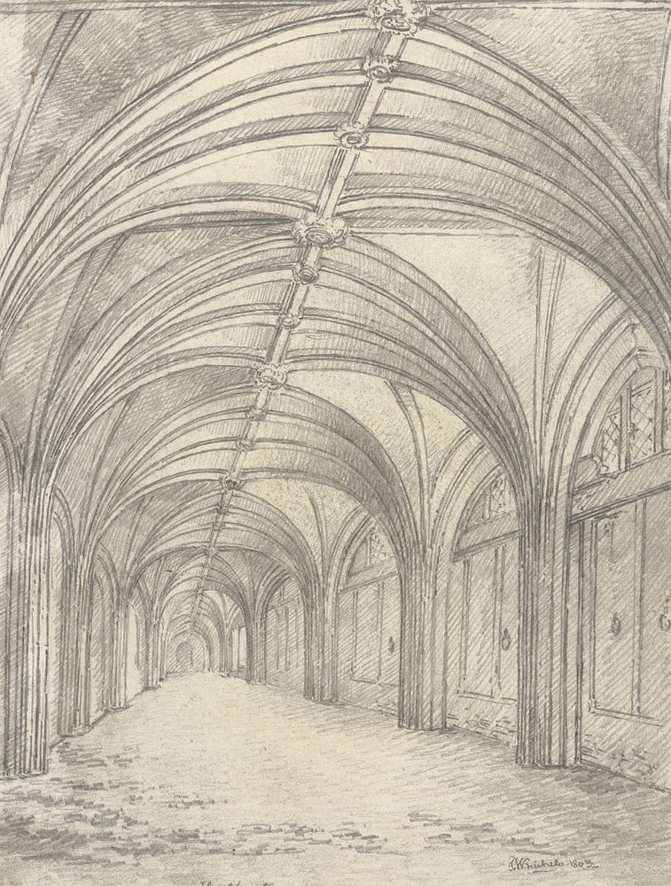 Inside of Part of Cloisters, Adjoining St. Bartholomews Porch