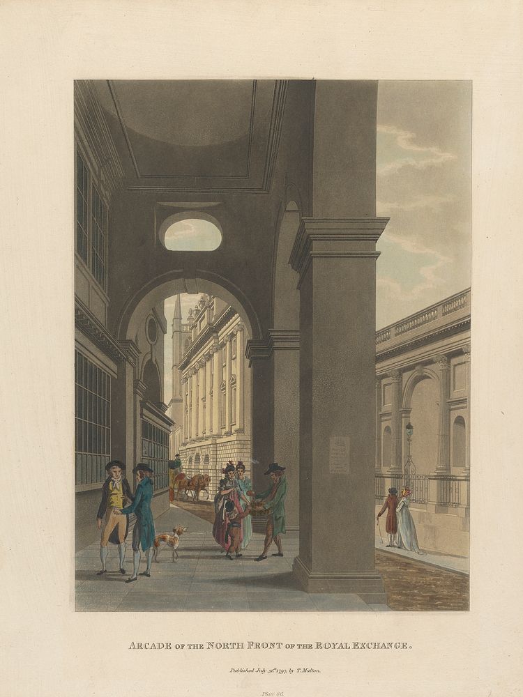 Arcade of the North Front of the Royal Exchange