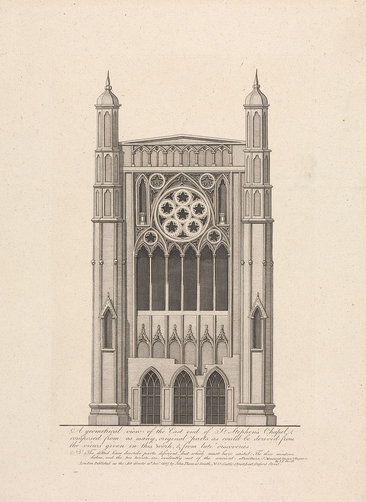 A Geometrical View of the East End of St. Stephan's Chapel