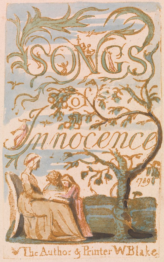 Songs of Innocence, Plate 2, Title Page (Bentley 3)