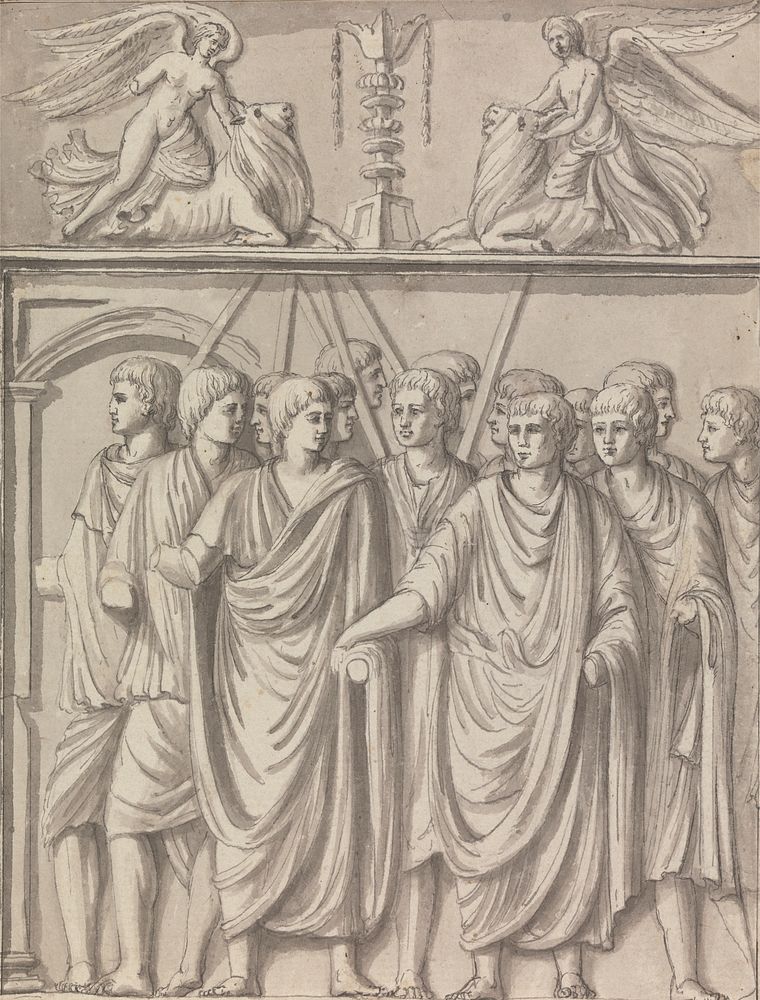 Views in the Levant: Study of Figures From a Frieze or Panel