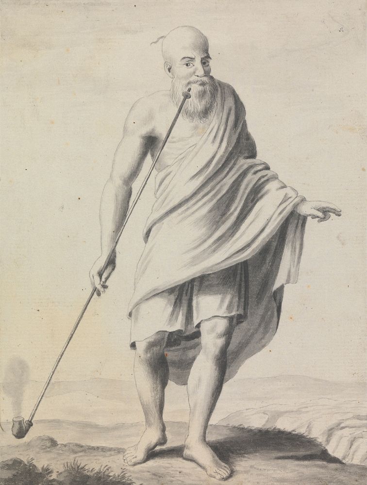 Views in the Levant: Study of Man with Long-stemmed Pipe