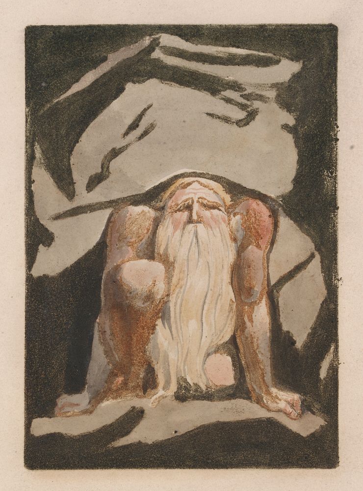 The First Book of Urizen, Plate 23 (Bentley 9) by William Blake.