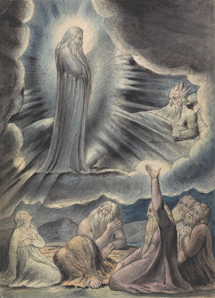 The Vision of Eliphaz (after William Blake)