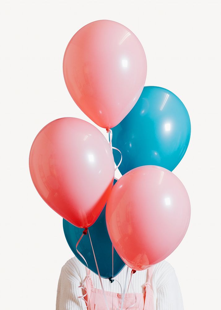 Colorful balloons isolated image