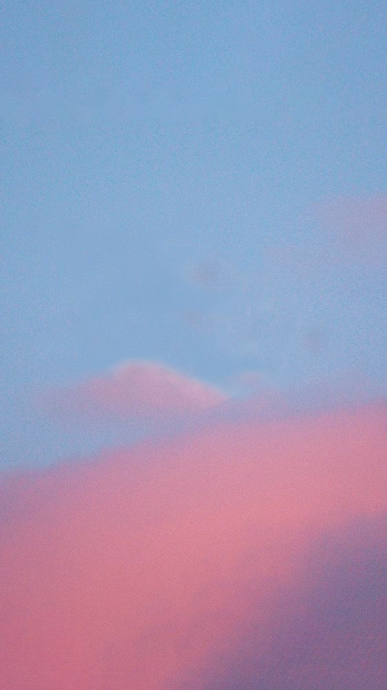 Pink sky aesthetic iPhone wallpaper, nature image