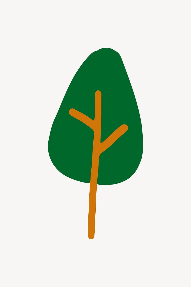 Tree hand drawn illustration vector