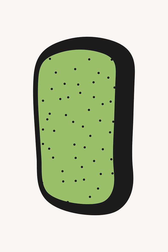 Green rectangle shape vector