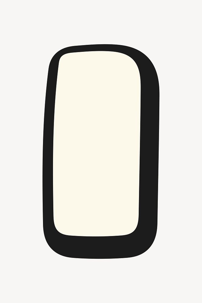 Beige rectangle shape vector