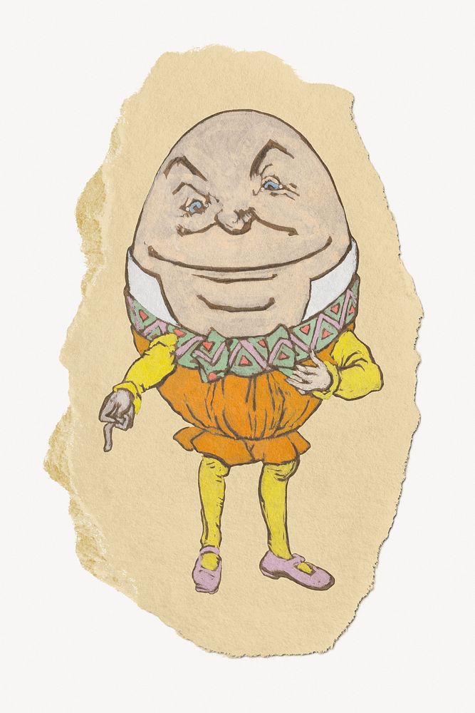 Humpty Dumpty illustration from Alice&rsquo;s Adventures in Wonderland by Lewis Carroll, artwork from William Penhallow…