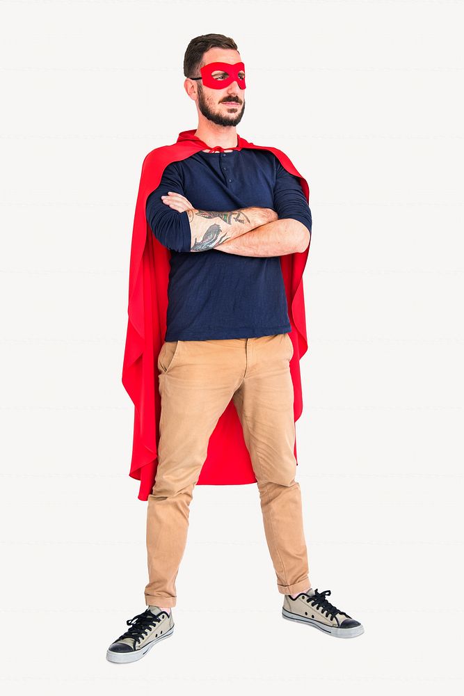Superhero man isolated image
