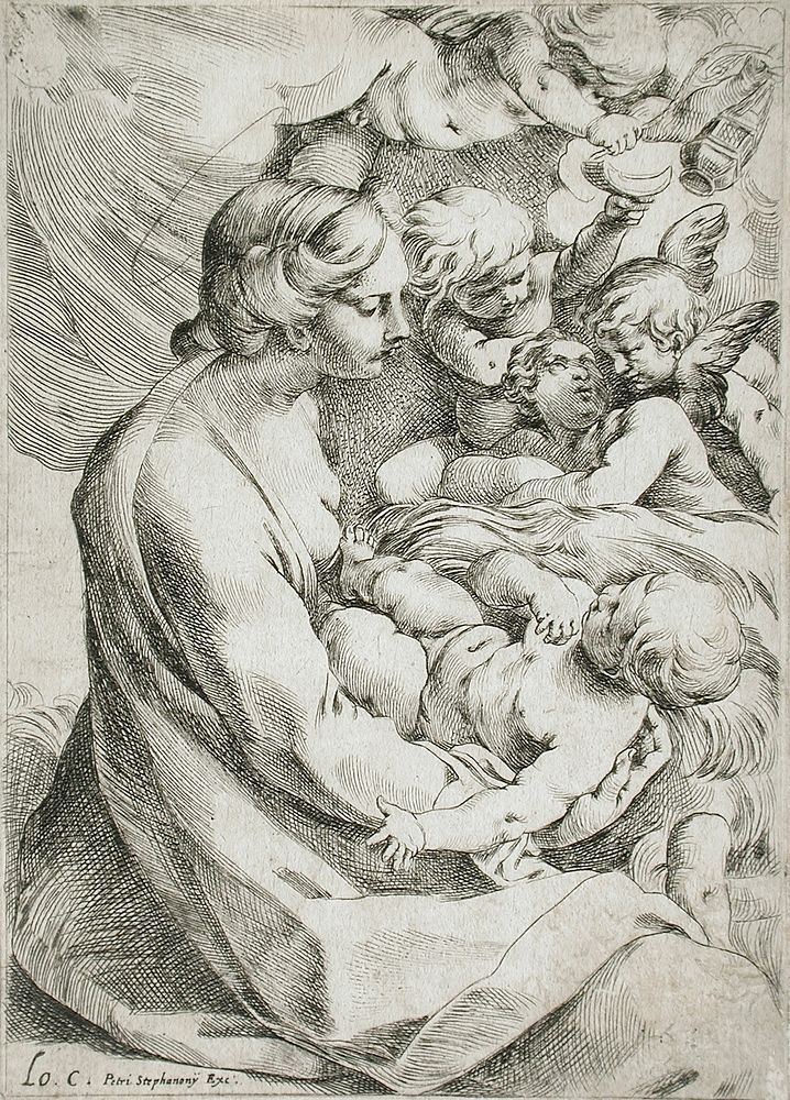 Madonna and Child with Angels by Lodovico Carracci
