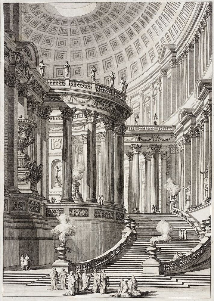 Ancient Temple by Giovanni Battista Piranesi