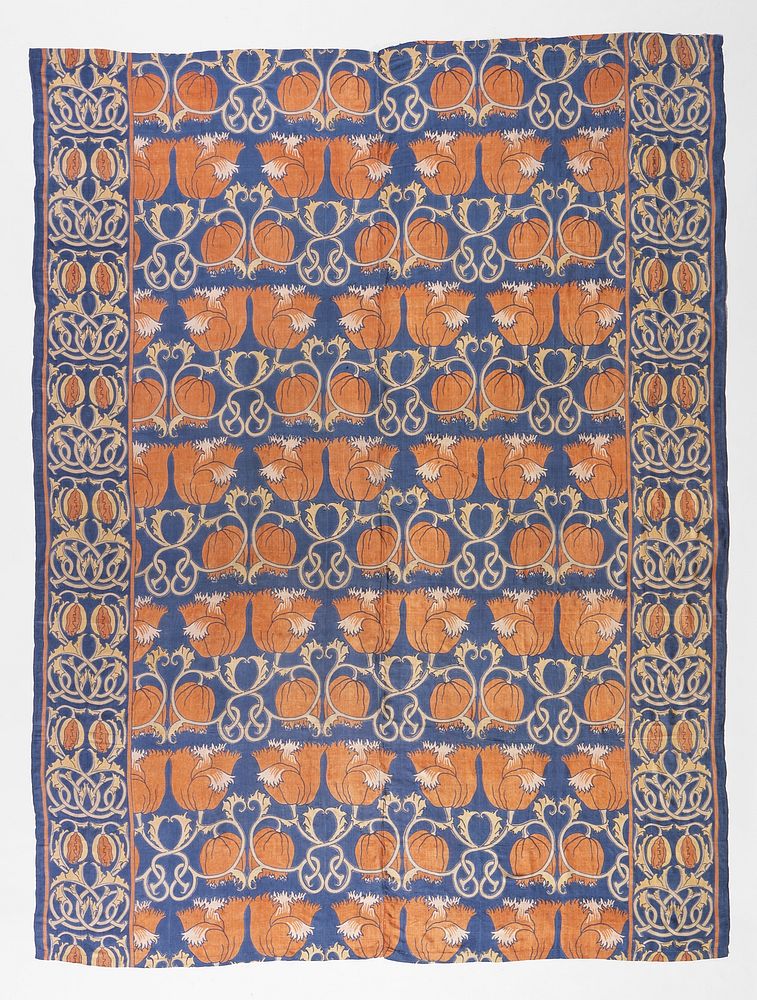 Bed cover by Charles Francis Annesley Voysey, G P and J Baker Ltd and Liberty  Co