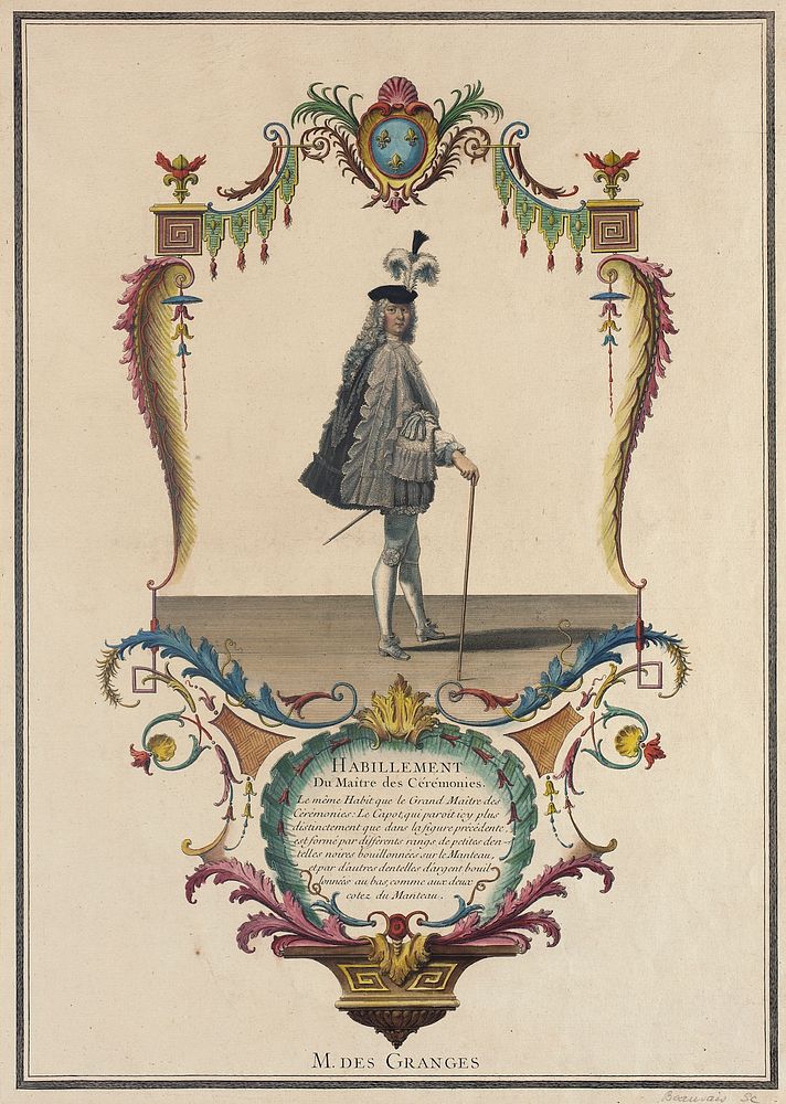 Habillement du Maitre des Ceremonies, M. des Granges by Nicolas Dauphin de Beauvais