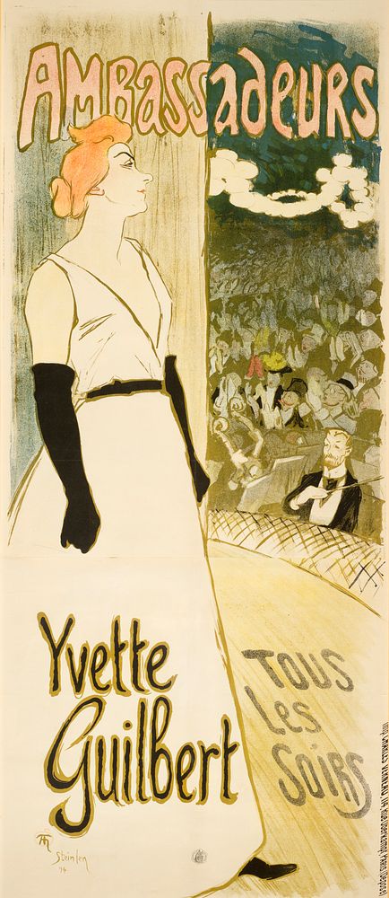 Yvette Guilbert by Théophile Alexandre Steinlen