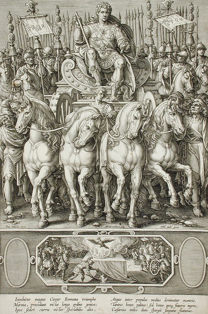 Roman Emperors on Horseback by Adriaen Collaert