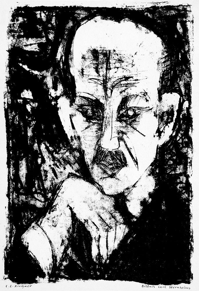 Portrait of Carl Sternheim by Ernst Ludwig Kirchner