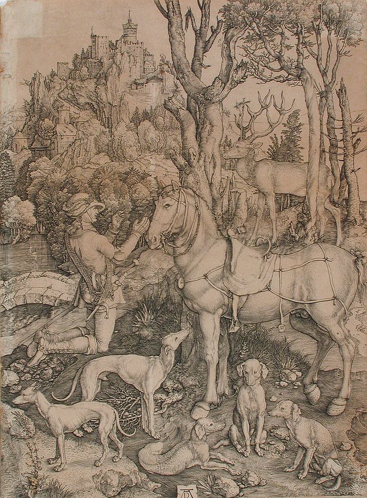 Saint Eustace by Albrecht Dürer