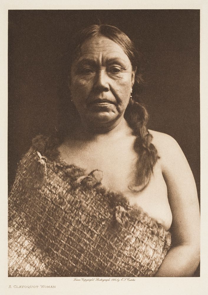 A Clayoguot Woman by Edward Sheriff Curtis