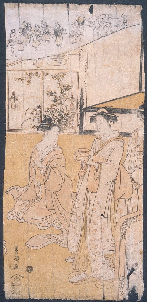 A Lucky New Year Dream of a Mouse Wedding by Utagawa Toyokuni I