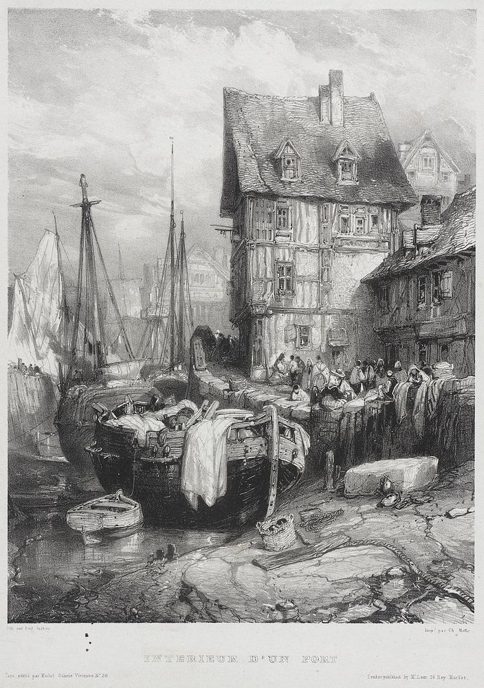 Interior of a Port by Thomas McLean and Eugène Isabey
