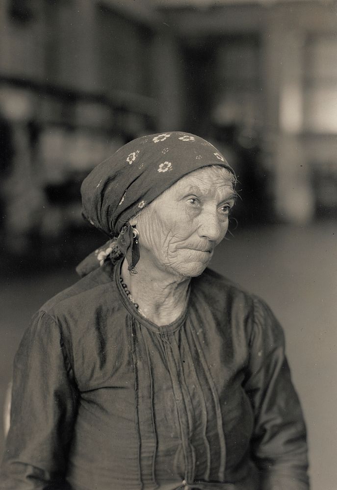 Italian at Ellis Island by Lewis Wickes Hine