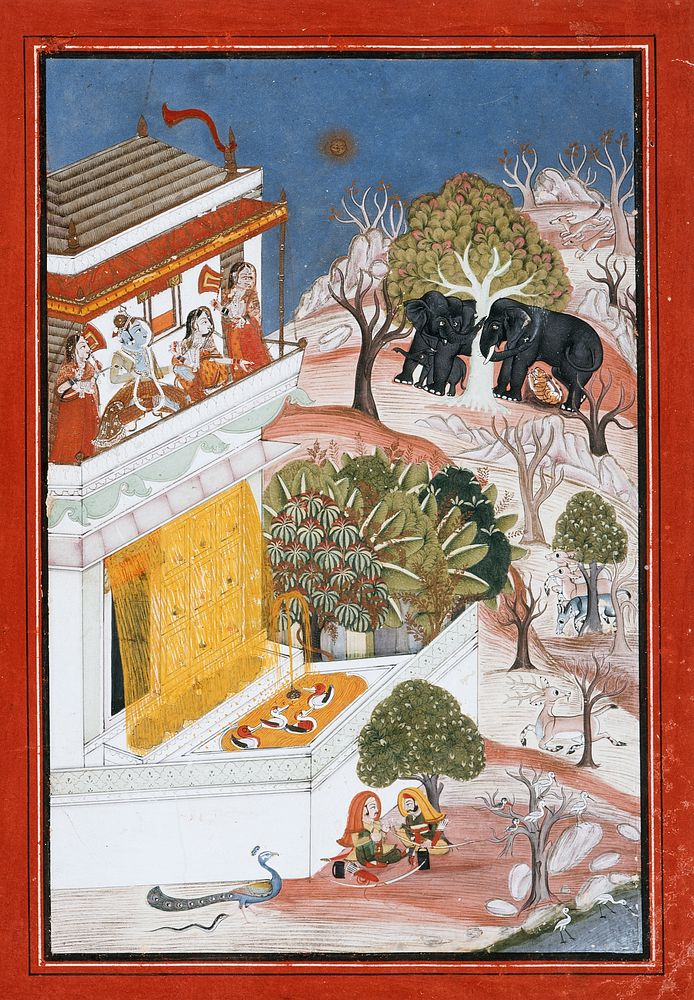 The Month of Jyaishtha (May-June), Folio from a Barahmasa (The Twelve Months)