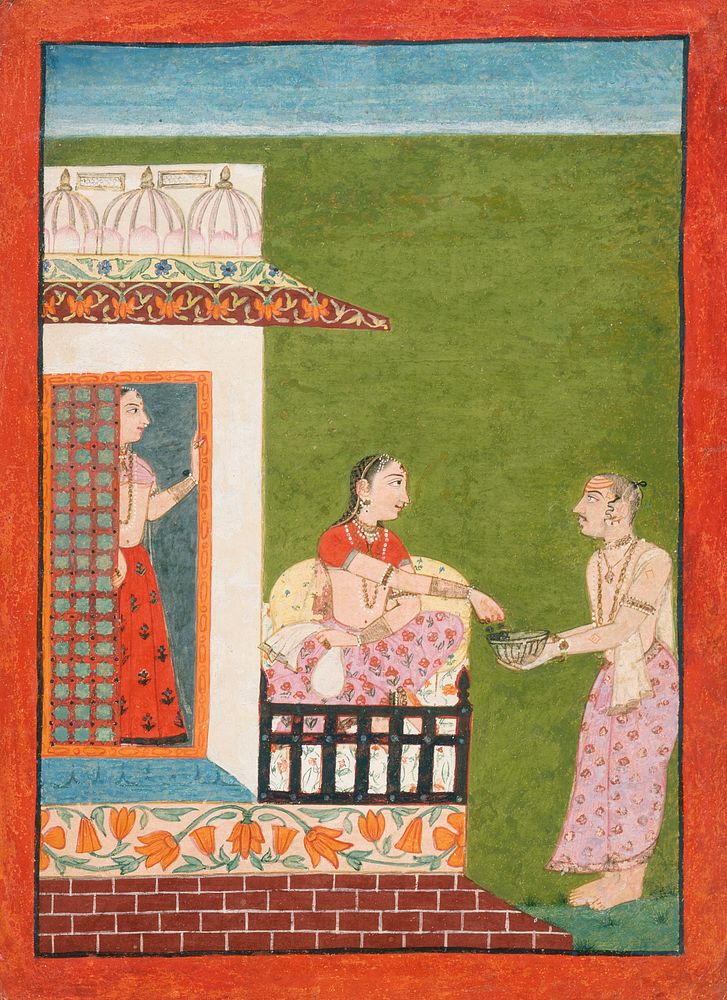 Punyaki Ragini, Fourth Wife of Bhairava Raga, Folio from a Ragamala (Garland of Melodies)