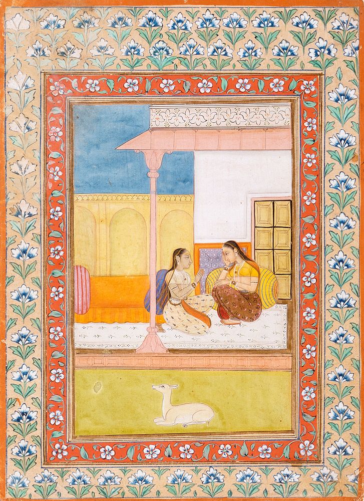 Patamanjari Ragini, Fourth Wife of Bhairava Raga, Folio from a Ragamala (Garland of Melodies)