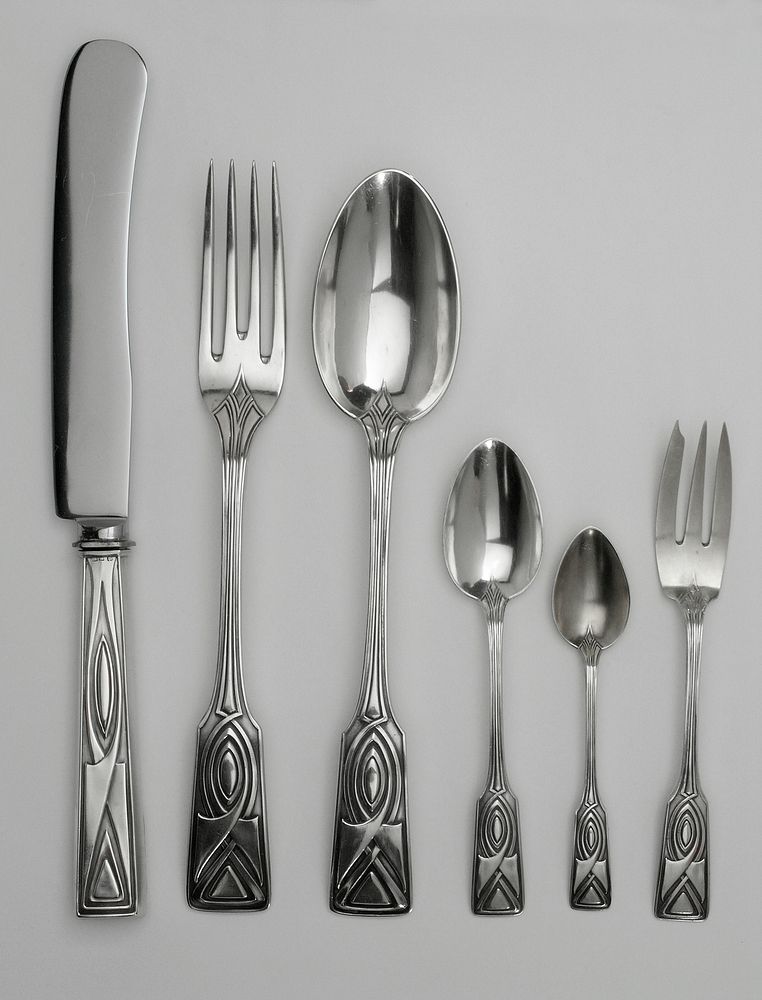 Cutlery set designed for the dining room of Peter Behrens' house at the Darmstadt Artists' Colony, Germany