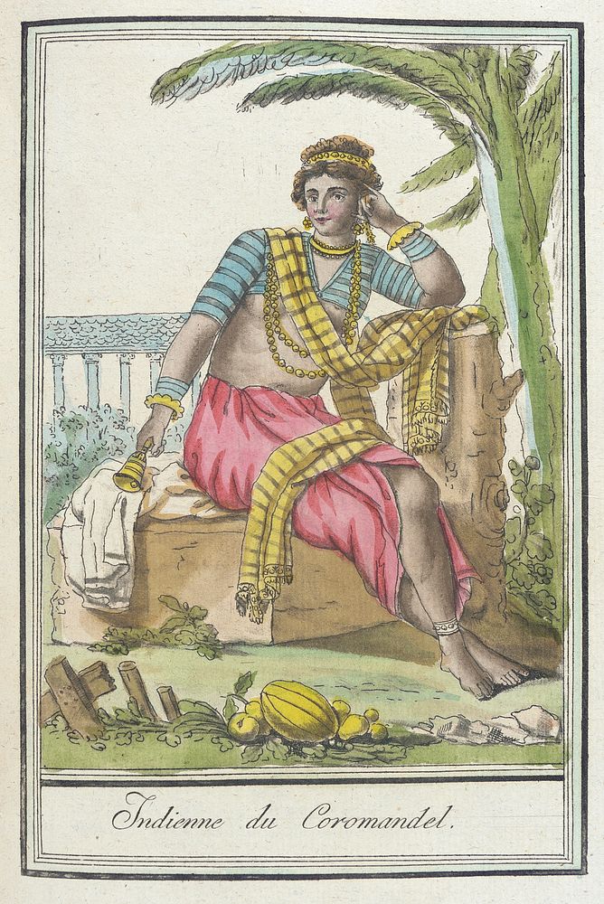 Costumes de Différents Pays, 'Indienne du Coromandel' by L F Labrousse and Jacques Grasset de Saint Sauveur