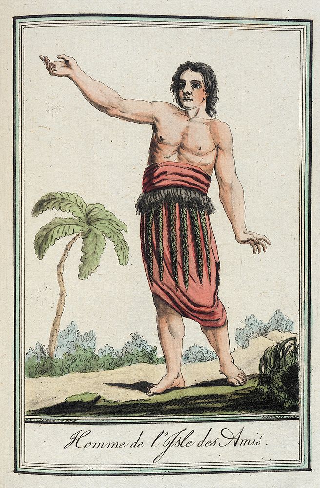 Costumes de Différents Pays, 'Homme de l'Isle des Amis' by L F Labrousse and Jacques Grasset de Saint Sauveur