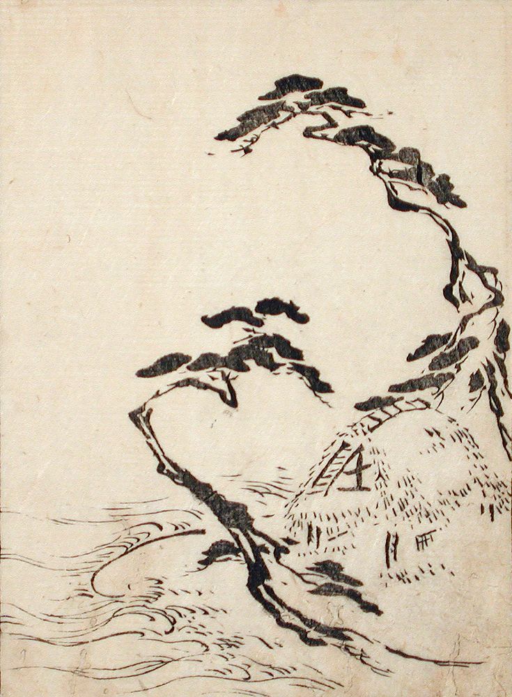 Fisherman's Hut by the Shore by After Ogata Kōrin