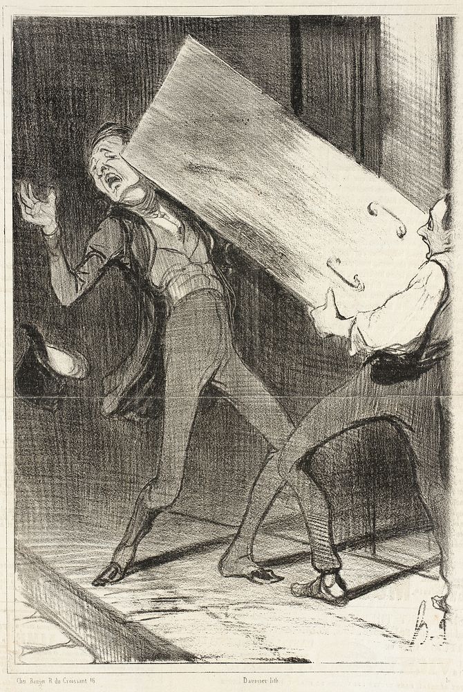 Ah! excusez... by Honoré Daumier