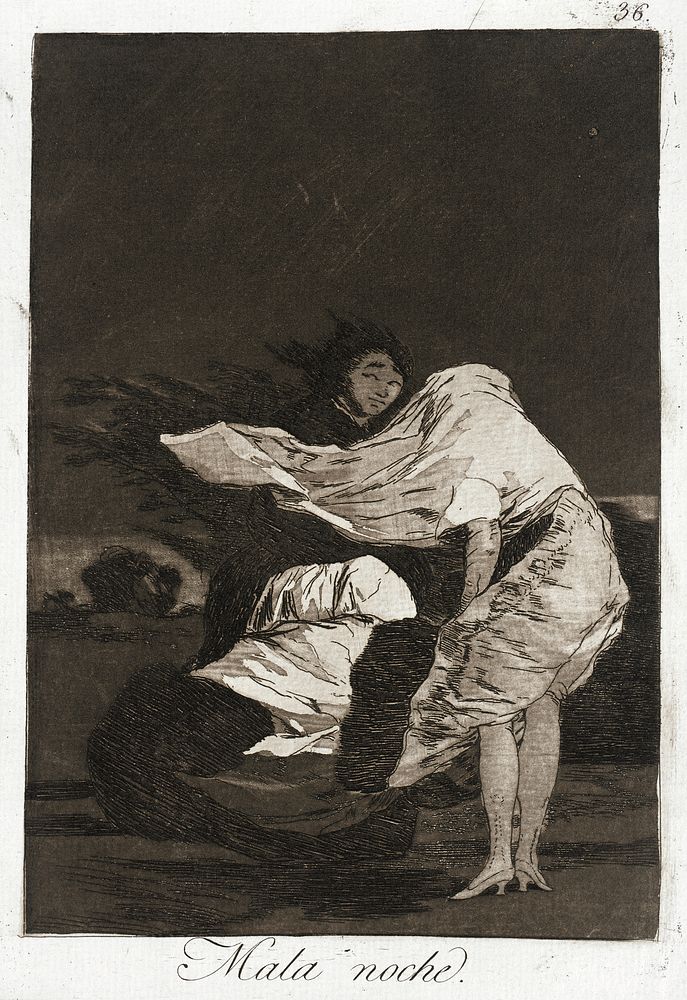 A bad night by Francisco Goya y Lucientes