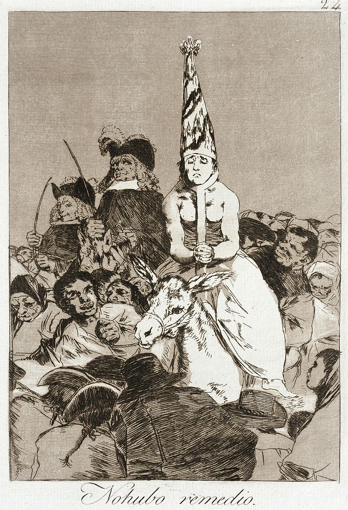 Nothing could be done about it by Francisco Goya y Lucientes