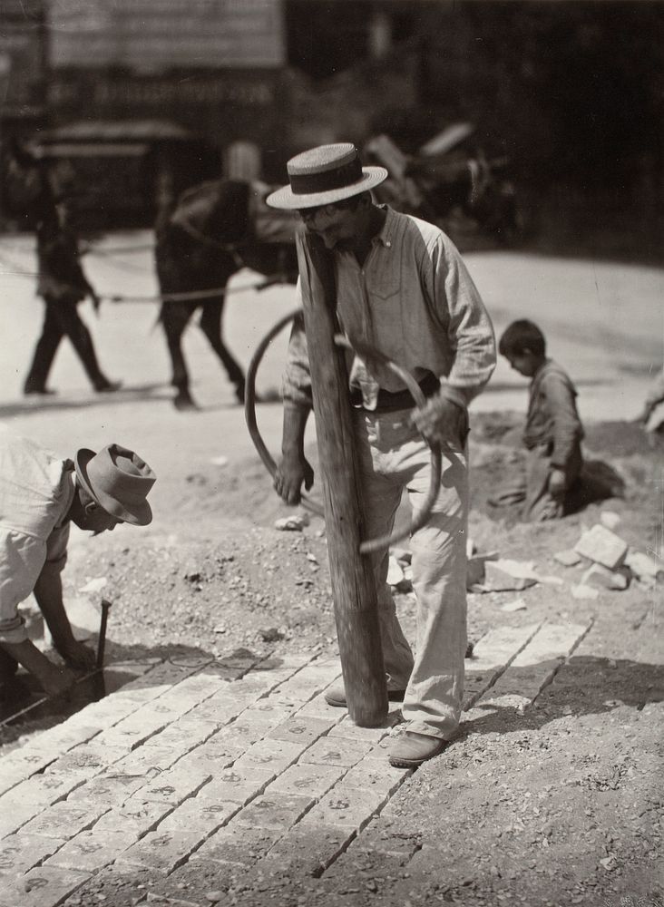 Street Paver by Eugène Atget