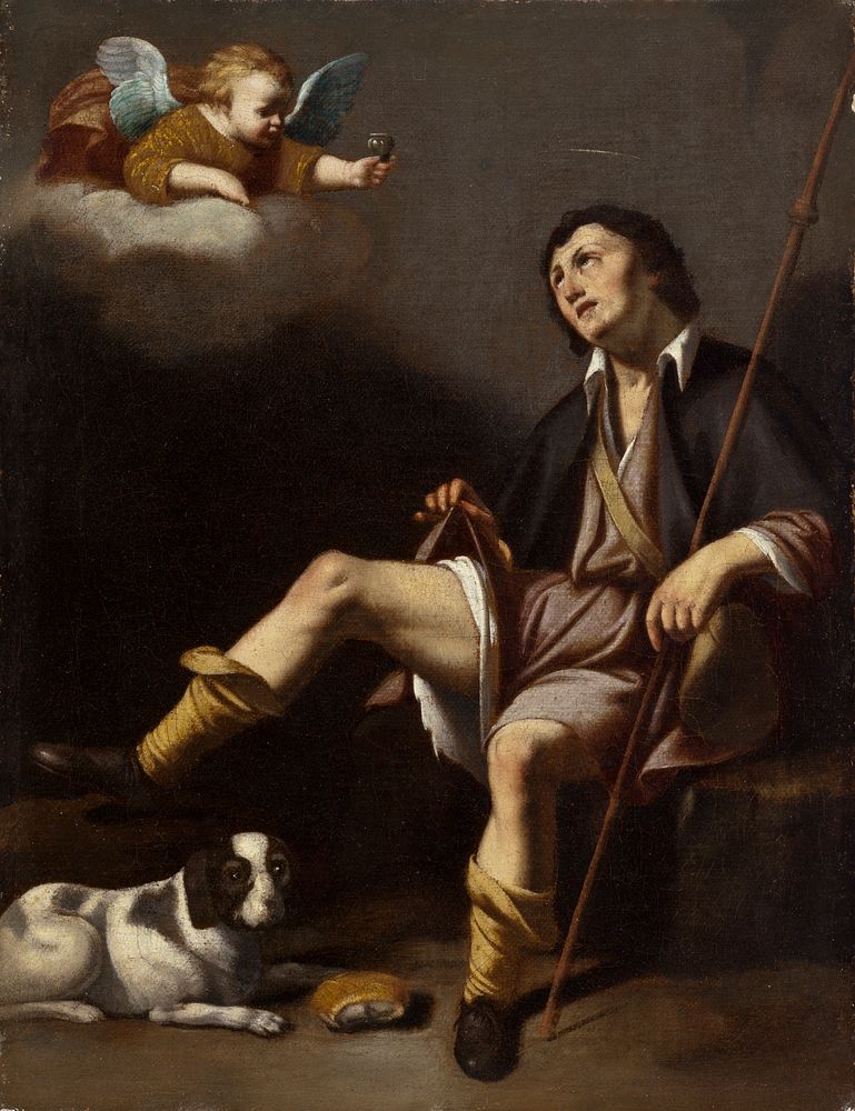 Saint Roch and the Angel by Guy François