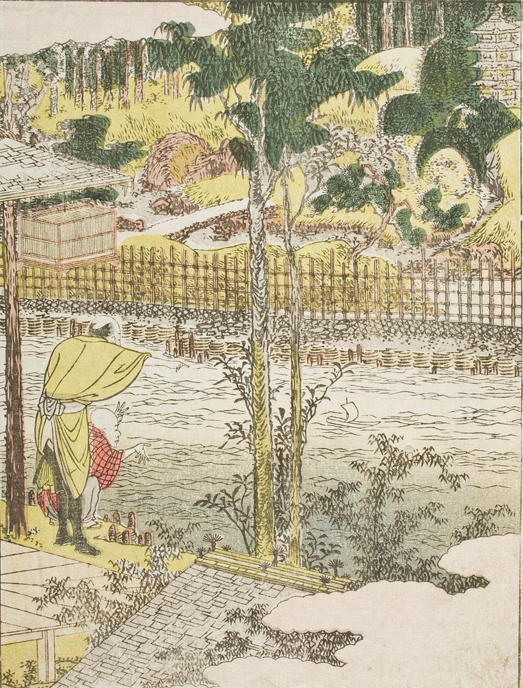 Ōji Ebiya by Katsushika Hokusai