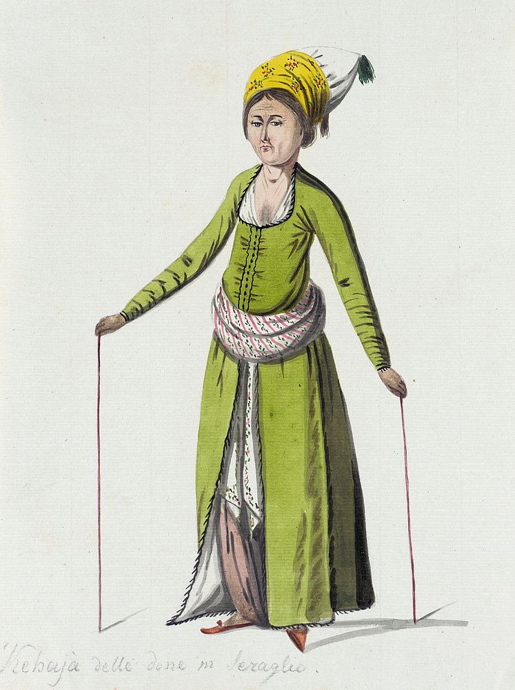 Sketch of Turkish Dress, 'Kebaja delle done in Seraglio'