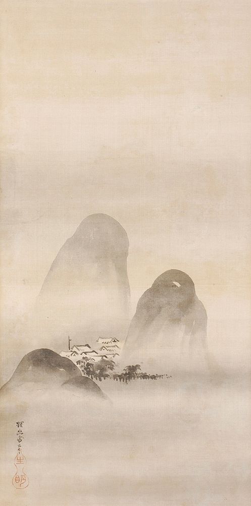 Eight Views of the Xiao and Xiang River Valleys by Kanō Tan yū