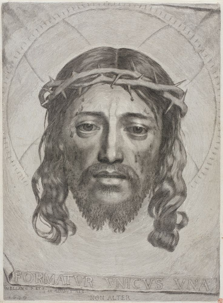 Saint Veronica's Veil by Claude Mellan